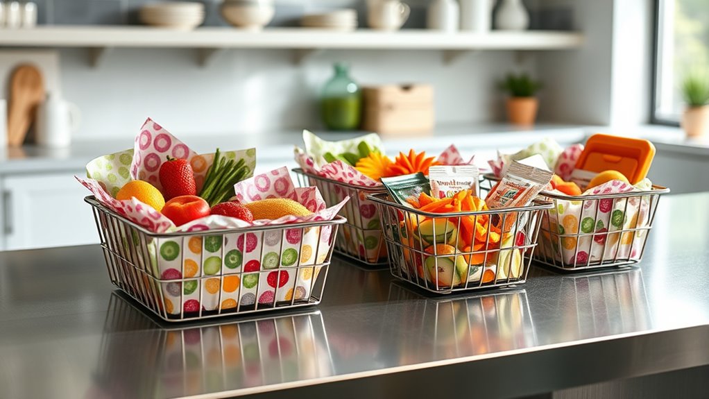 portion control with baskets