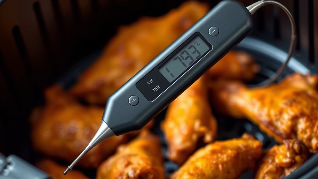 precise air fryer temperature monitoring