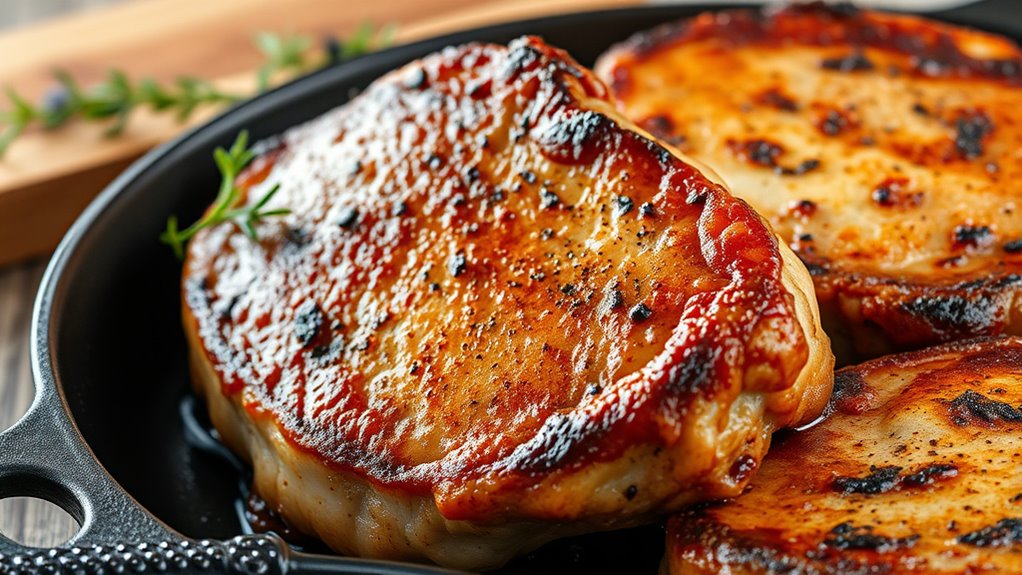 preheat dry evenly sear