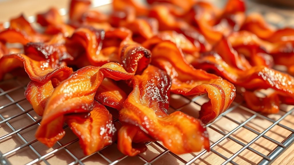 prepare bacon twists with toppings