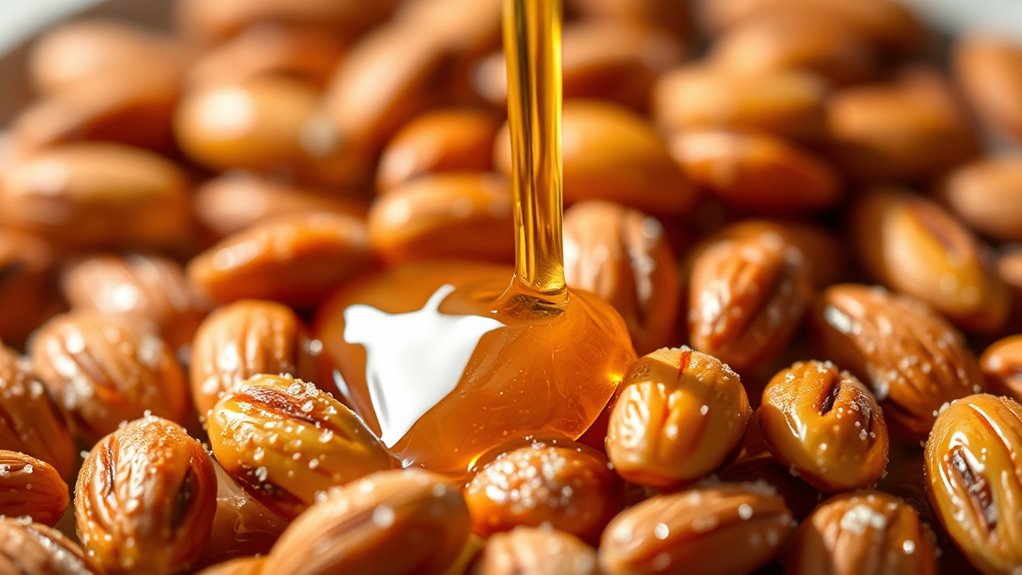 prepare coated almond glaze