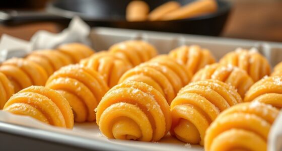 prepare freeze fry serve