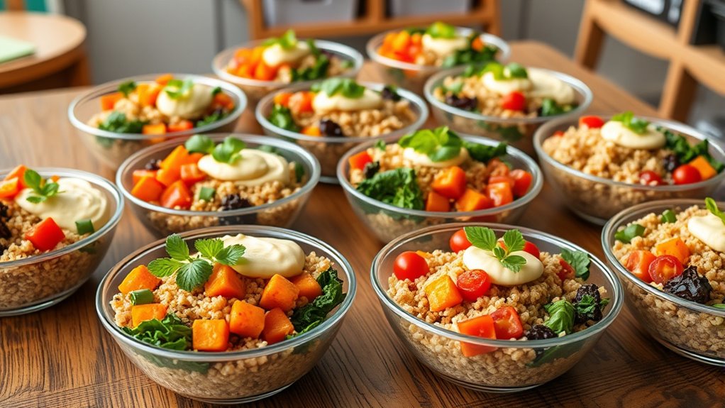 prepped customizable nutritious bowls