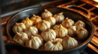 prevent garlic burning during roasting