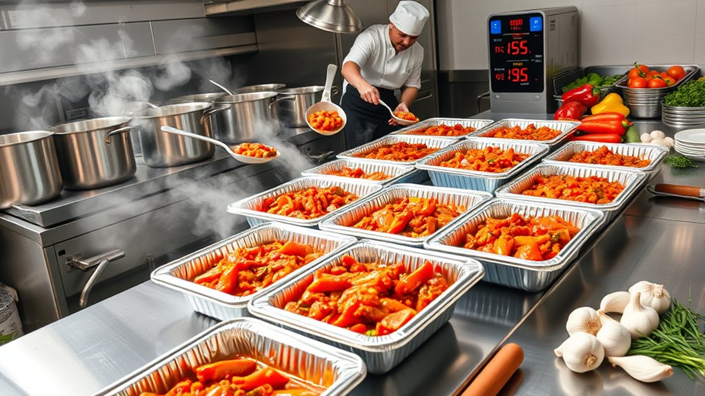 proper food serving techniques