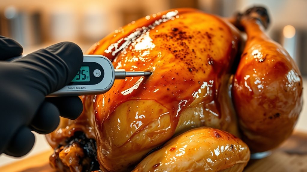 proper internal thermometer placement
