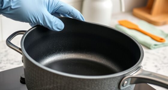 proper non stick basket breaking