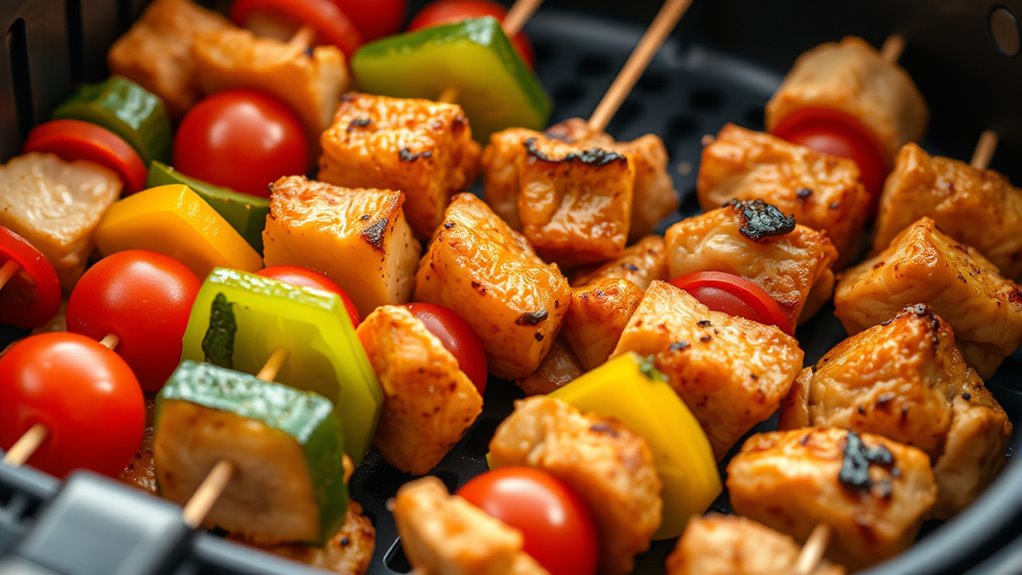 proper skewer placement and spacing