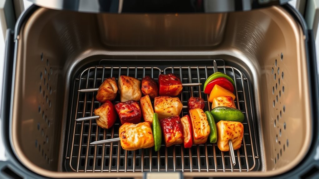 proper skewers placement ensures safety