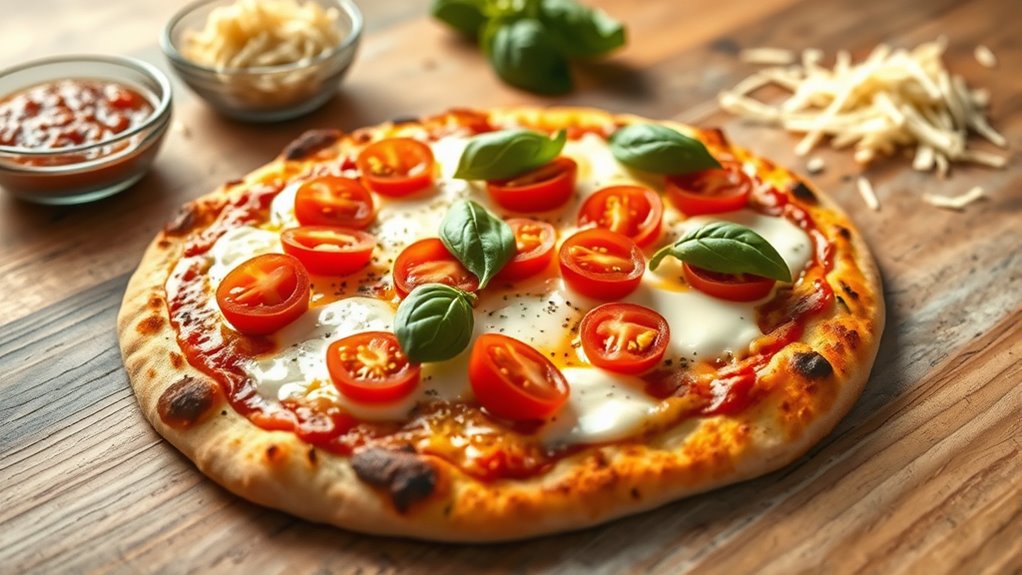 quick customizable flatbread pizza