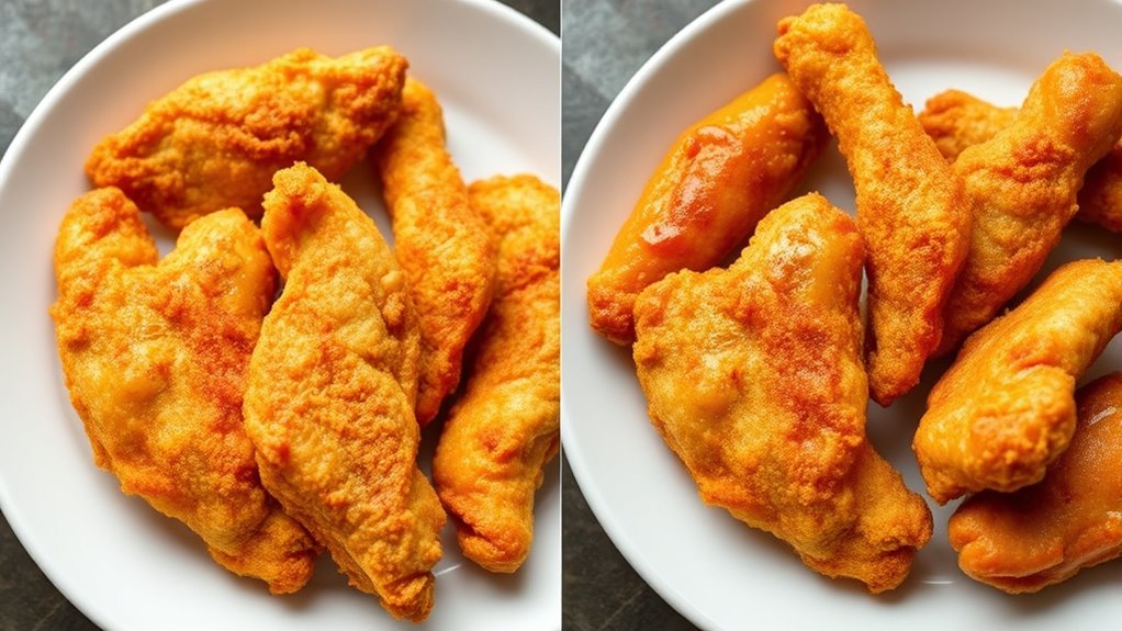 reduced fat air fried foods