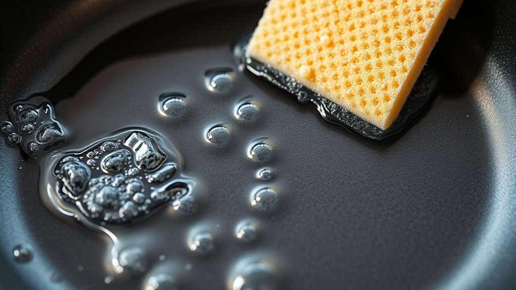 rinse soak loosen residue