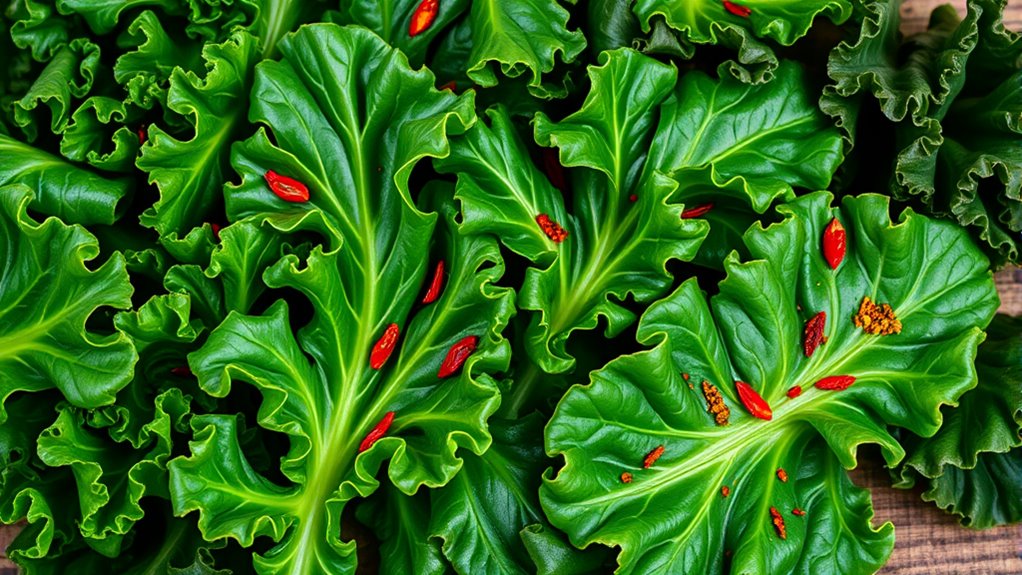 select fresh sturdy kale