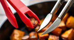 silicone vs metal tongs