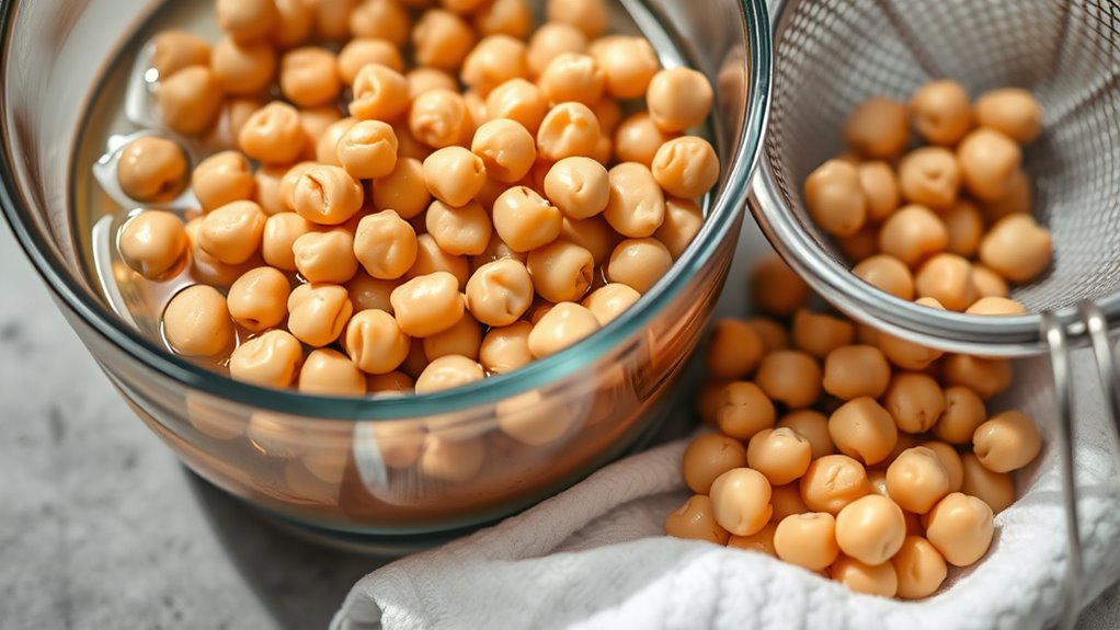 soak drain for best falafel