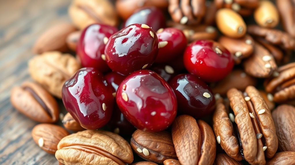sweet nutty cranberry bites