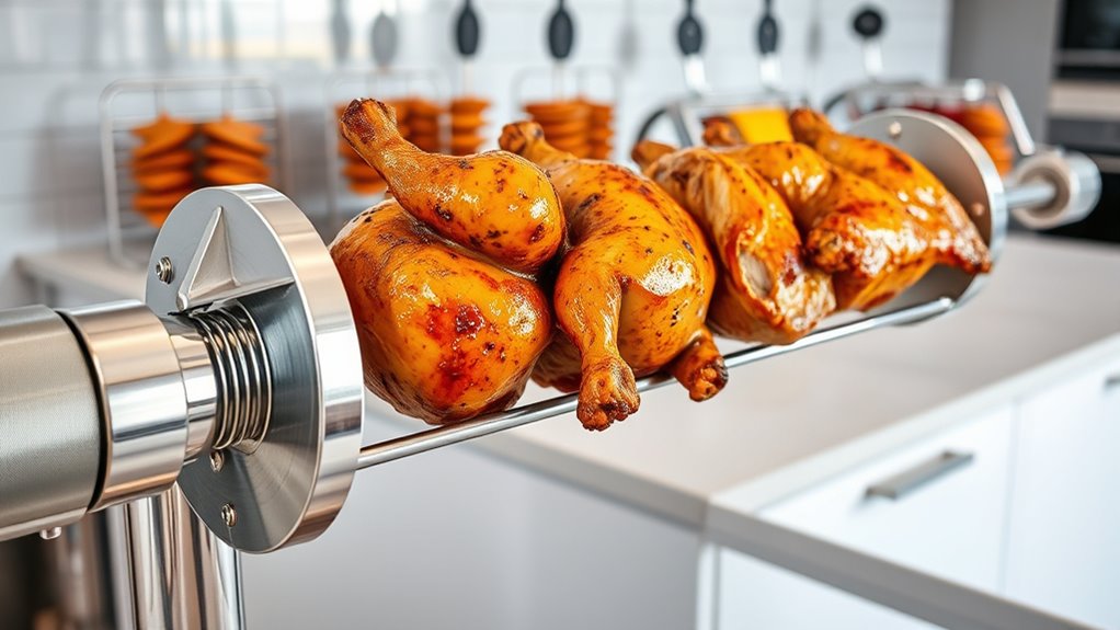 types of rotisserie features