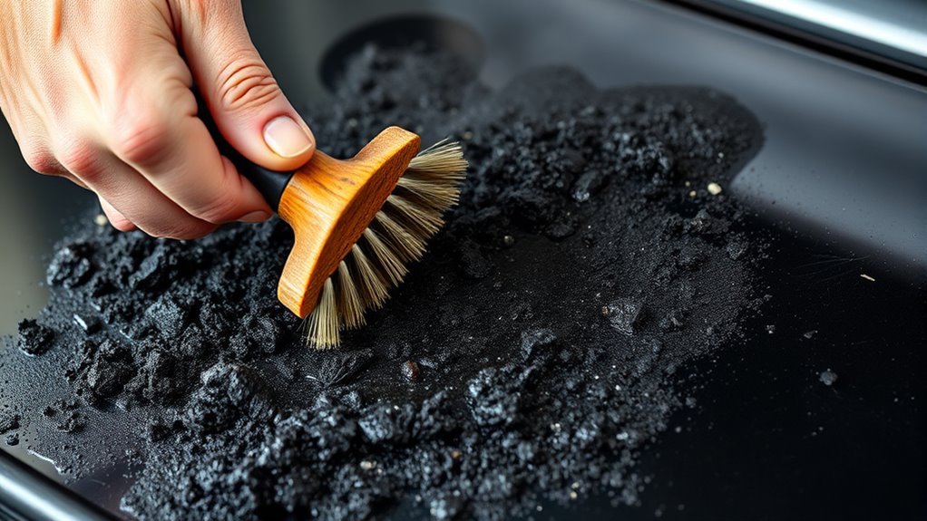 use abrasive scrubbing techniques