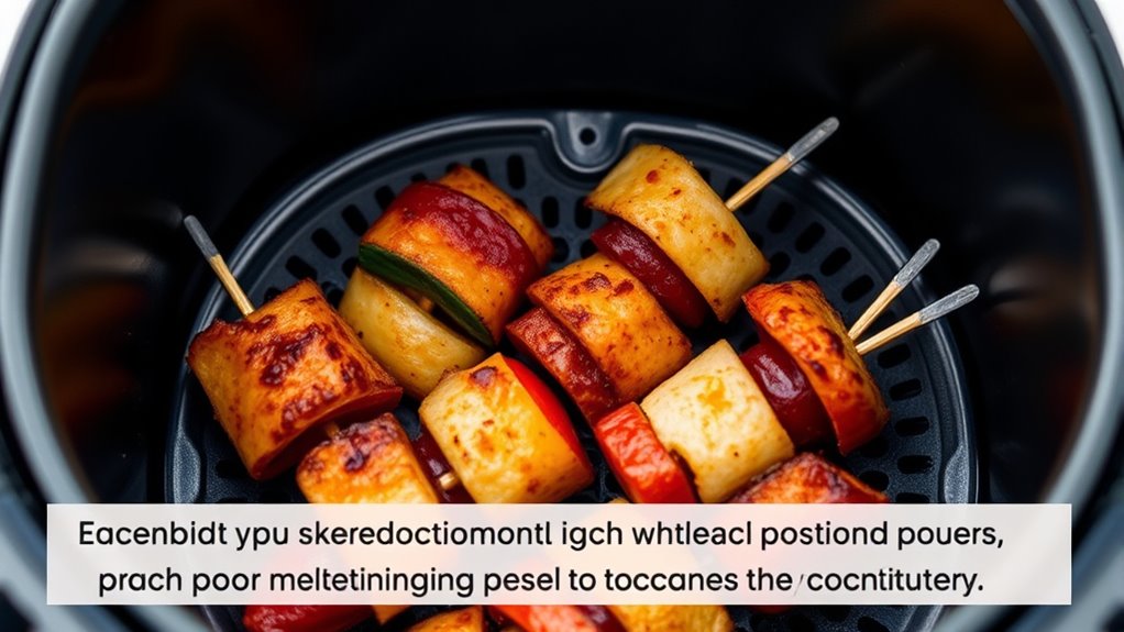 use heat resistant skewers properly