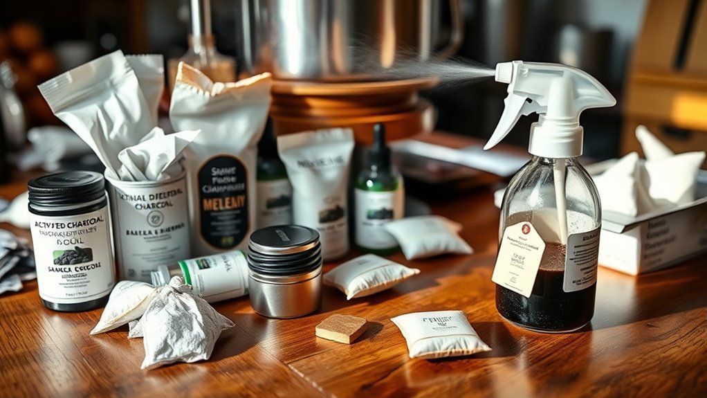 use natural odor absorbers