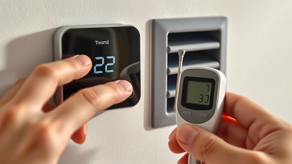 use precise external thermometer