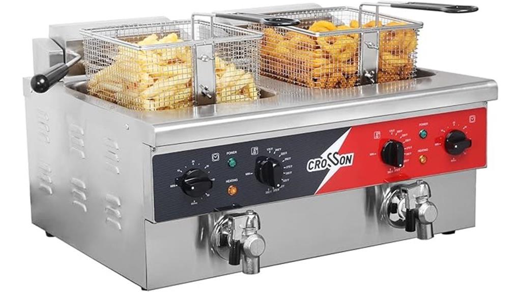 12l electric fryer with lid