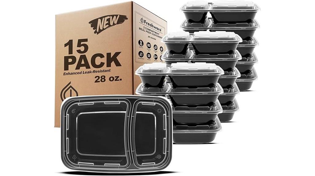 15 bpa free stackable containers