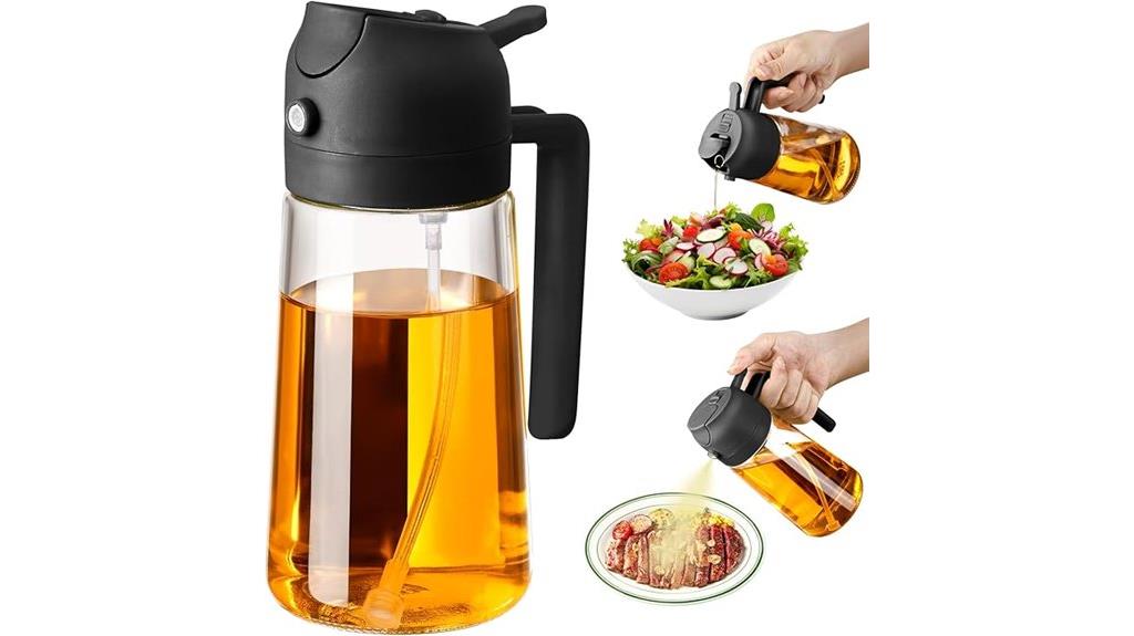 470ml black olive oil sprayer