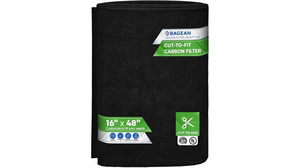 activated carbon filter sheet