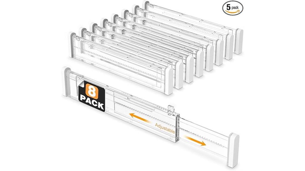 adjustable drawer divider set