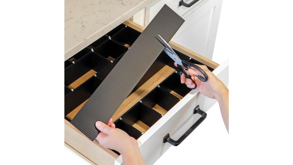adjustable drawer organizer dividers
