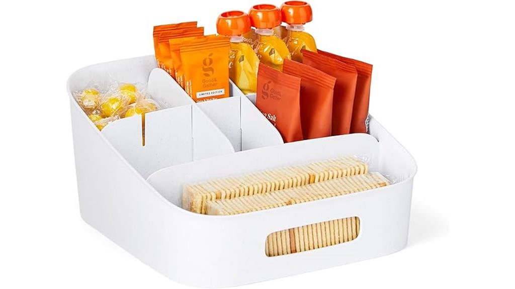 adjustable pantry snack bin