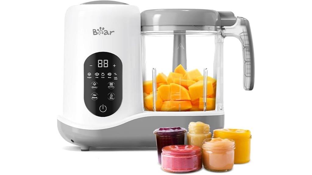 baby food maker with touchscreen
