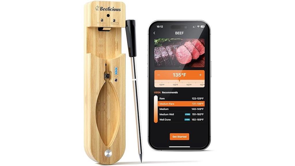 bluetooth waterproof grill thermometer