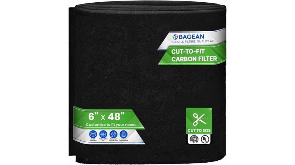 carbon filter sheet 6 x48