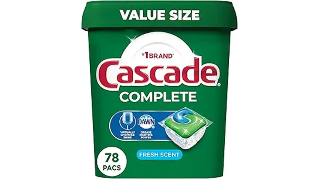 cascade dishwasher pods 78 pack
