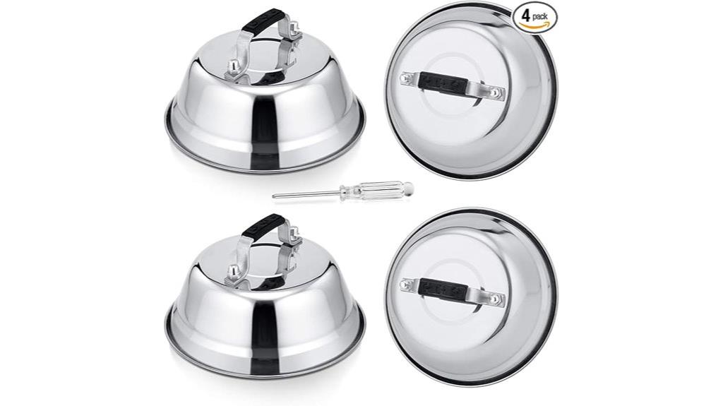 cheese melting dome set