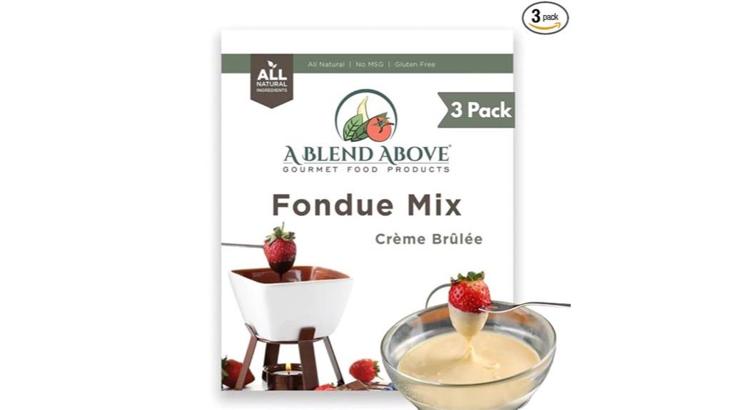 creamy dessert fondue kit