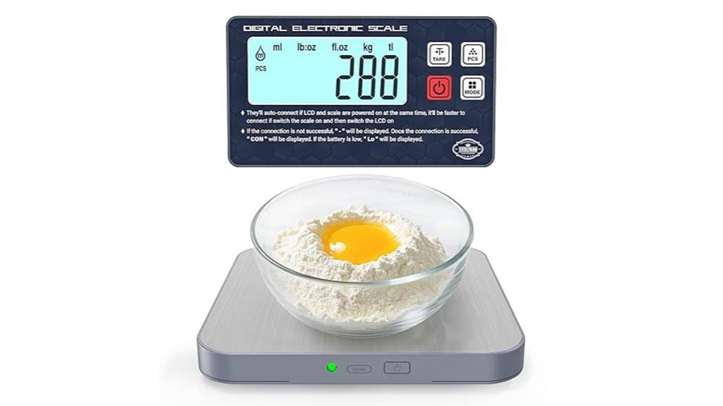 detachable display kitchen scale