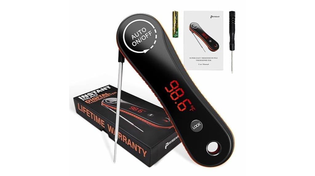 digital waterproof auto rotating thermometer