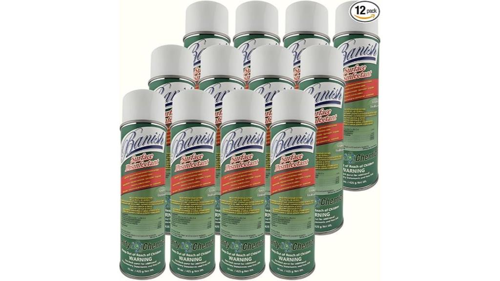 disinfectant spray 12 pack