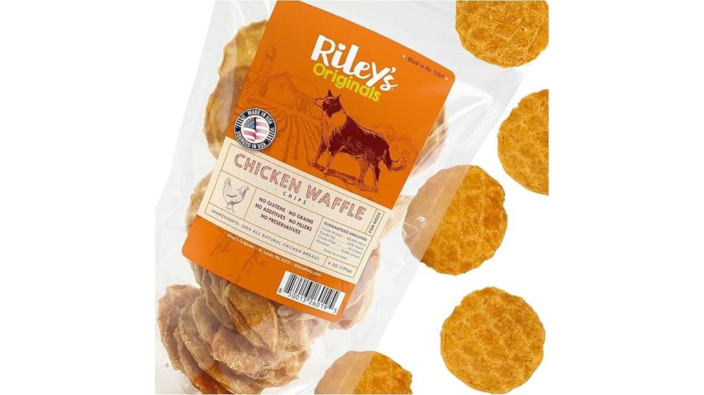 dog treats with waffles