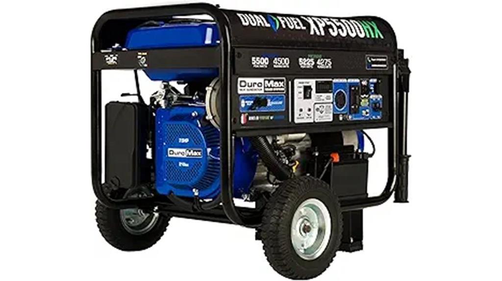 dual fuel portable generator