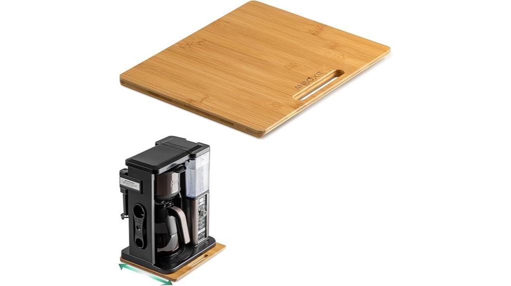 eco friendly bamboo coffee slider