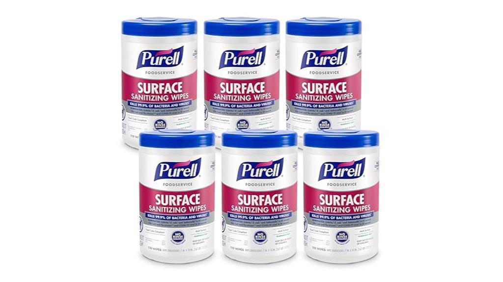 foodservice surface sanitizing wipes