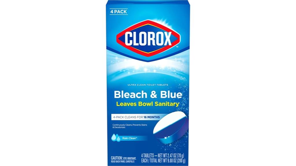 four pack toilet tablets