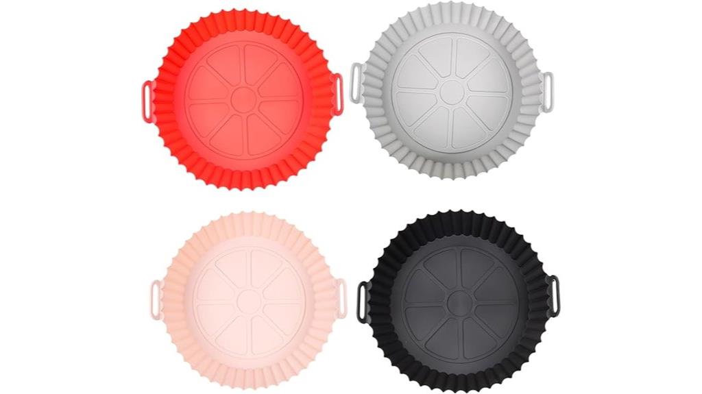 four round air fryer liners