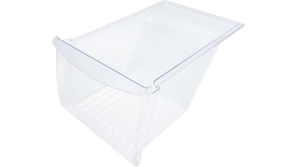 frigidaire clear crisper drawer