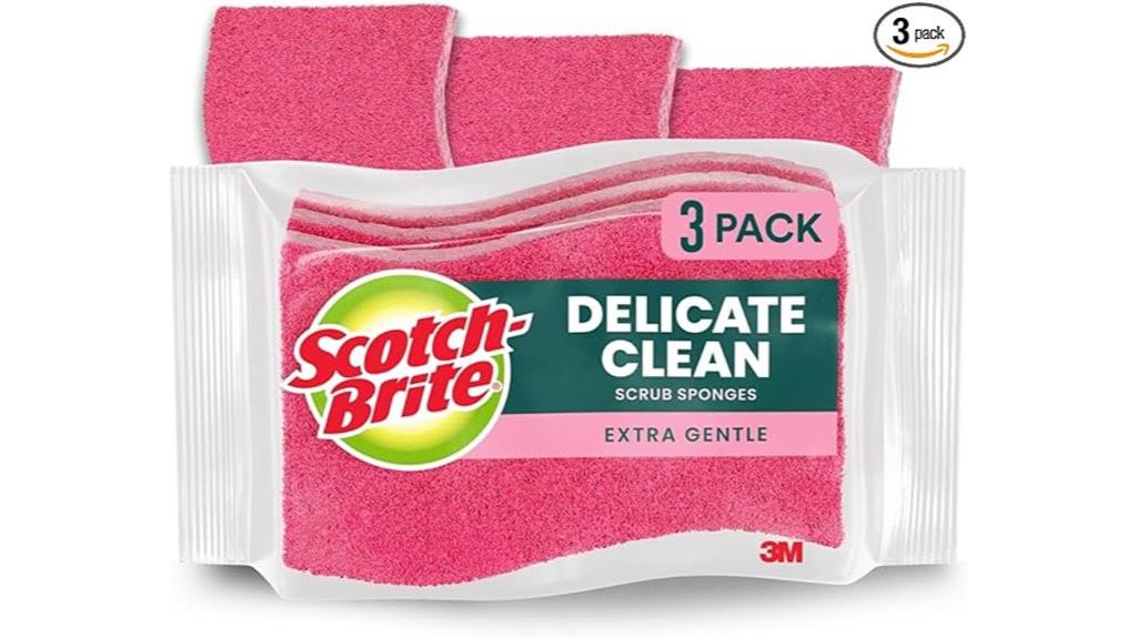 gentle scrubbing dish sponges