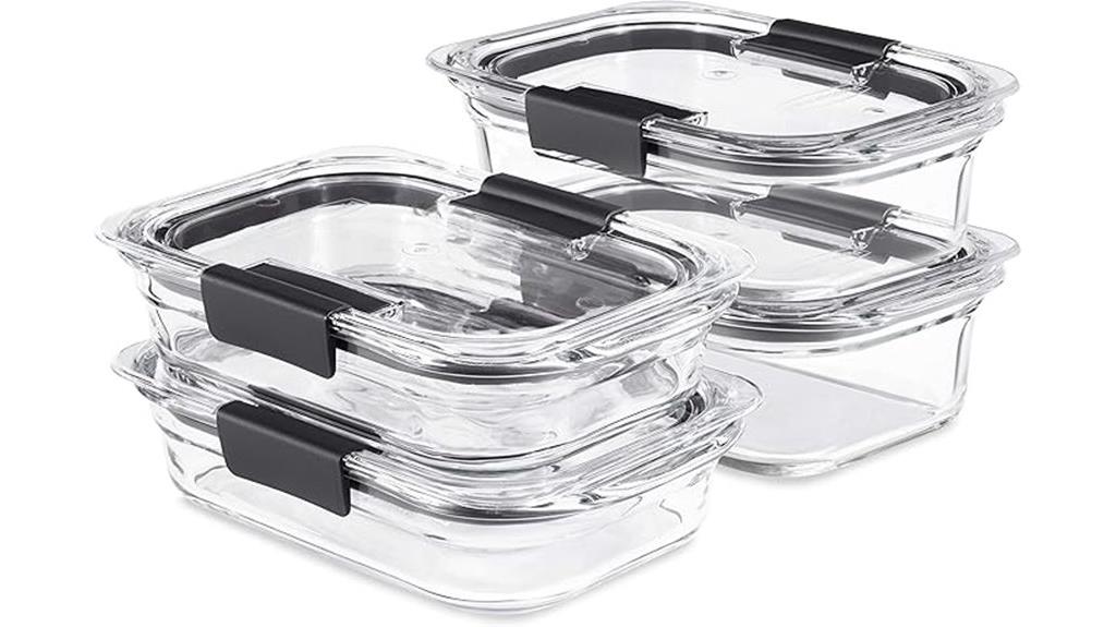 glass containers four piece set